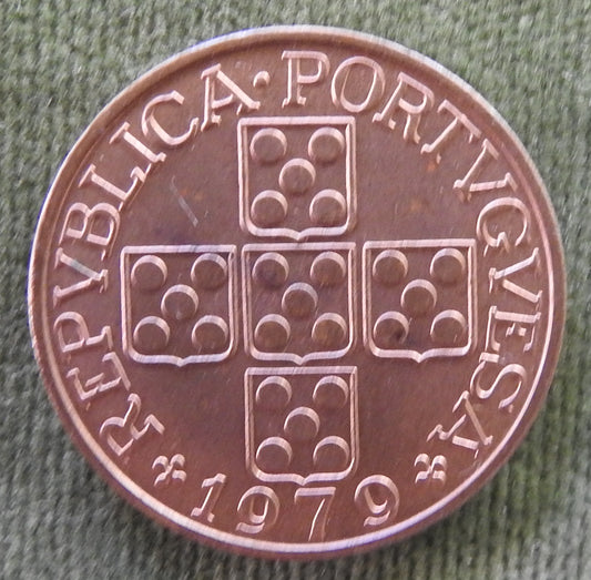 Portugal 1979 1 Escudo Five Wheat Ears Coin
