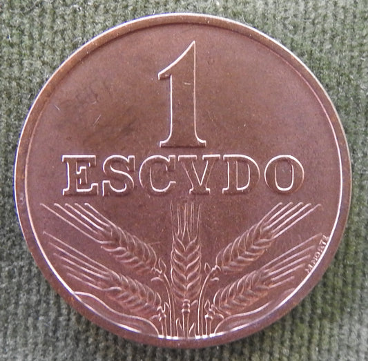 Portugal 1979 1 Escudo Five Wheat Ears Coin