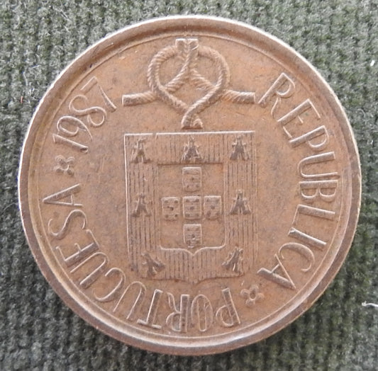 Portugal 1987 5 Escudos Arms of Portugal Coin