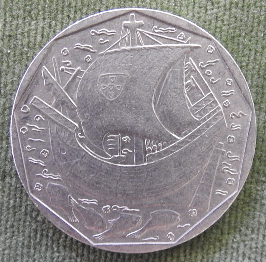 Portugal 1988 50 Escudos Stylized Boat Coin