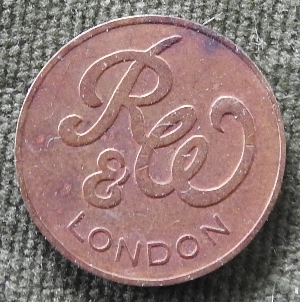 R & W London 1950 Ruffler & Walker Gaming Token