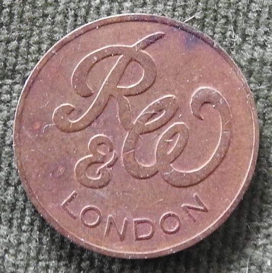 R & W London 1950 Ruffler & Walker Gaming Token