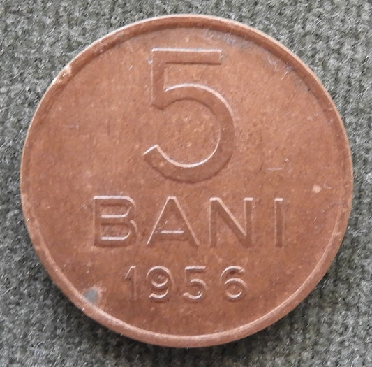Romania 1956 S Bani Coin National Coat of Arms