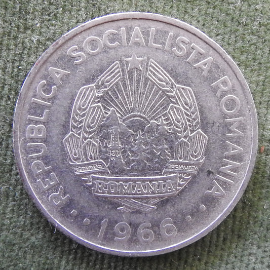 Romania 1966 3 Lei Coin National Coat of Arms