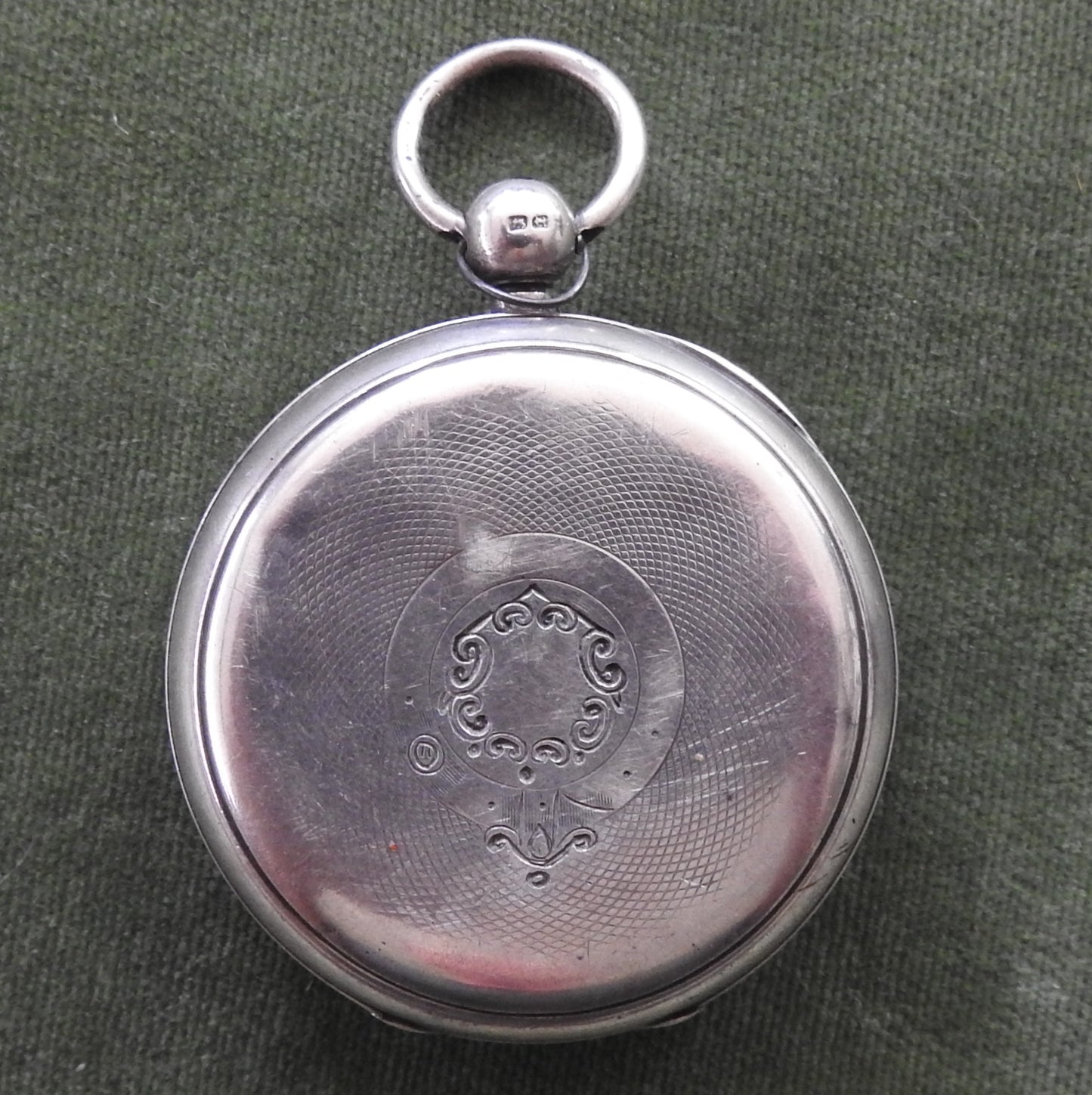 Rotherhams 925 Open Face Key Wind & Set Silver Pocket Watch c1916