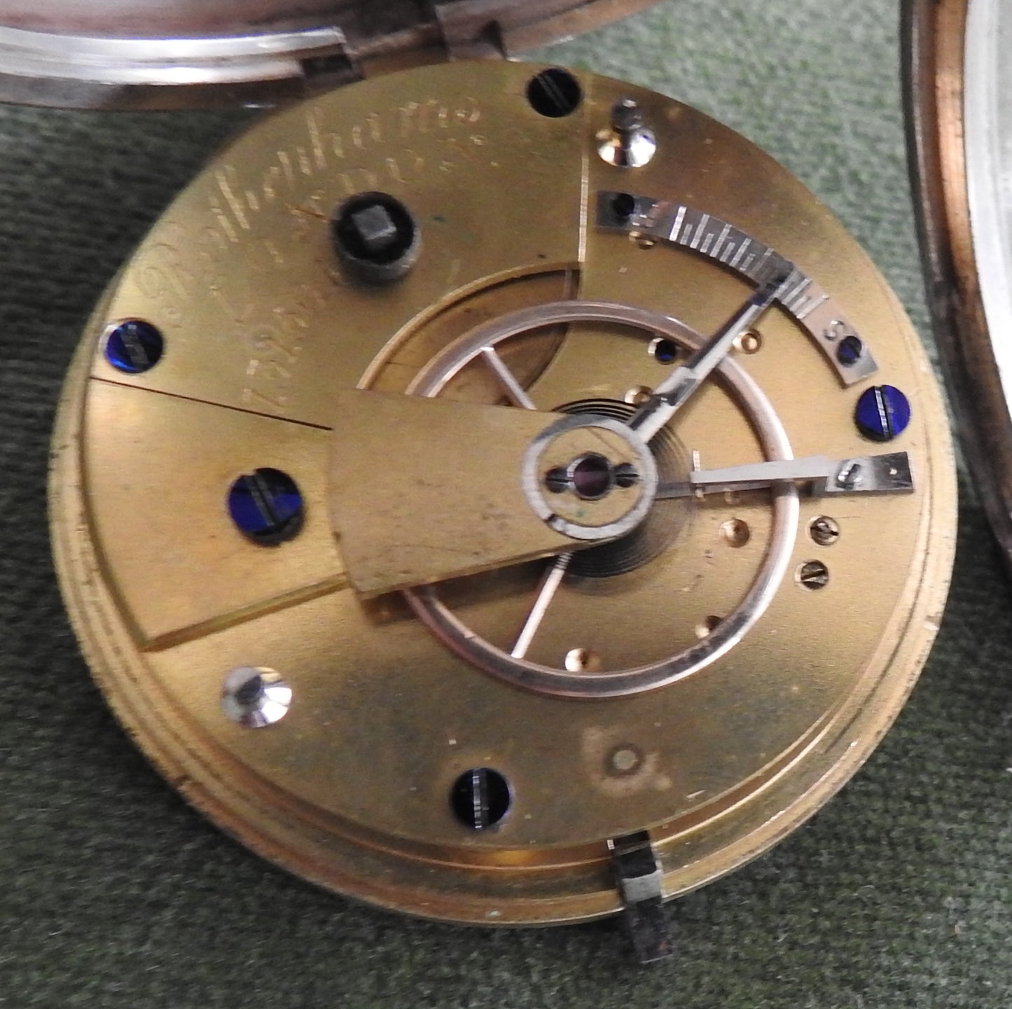 Rotherhams 925 Open Face Key Wind & Set Silver Pocket Watch c1916