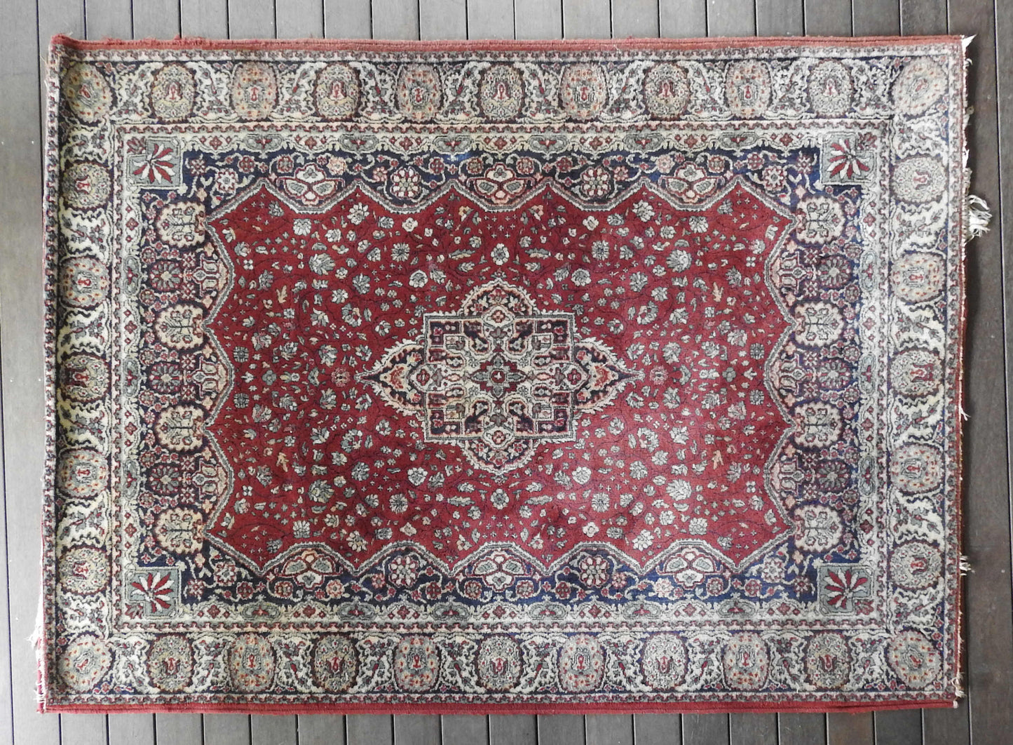 Vintage Kashan Rug - Hand Knotted