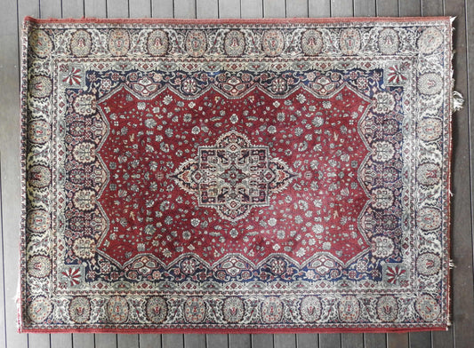 Vintage Kashan Rug - Hand Knotted