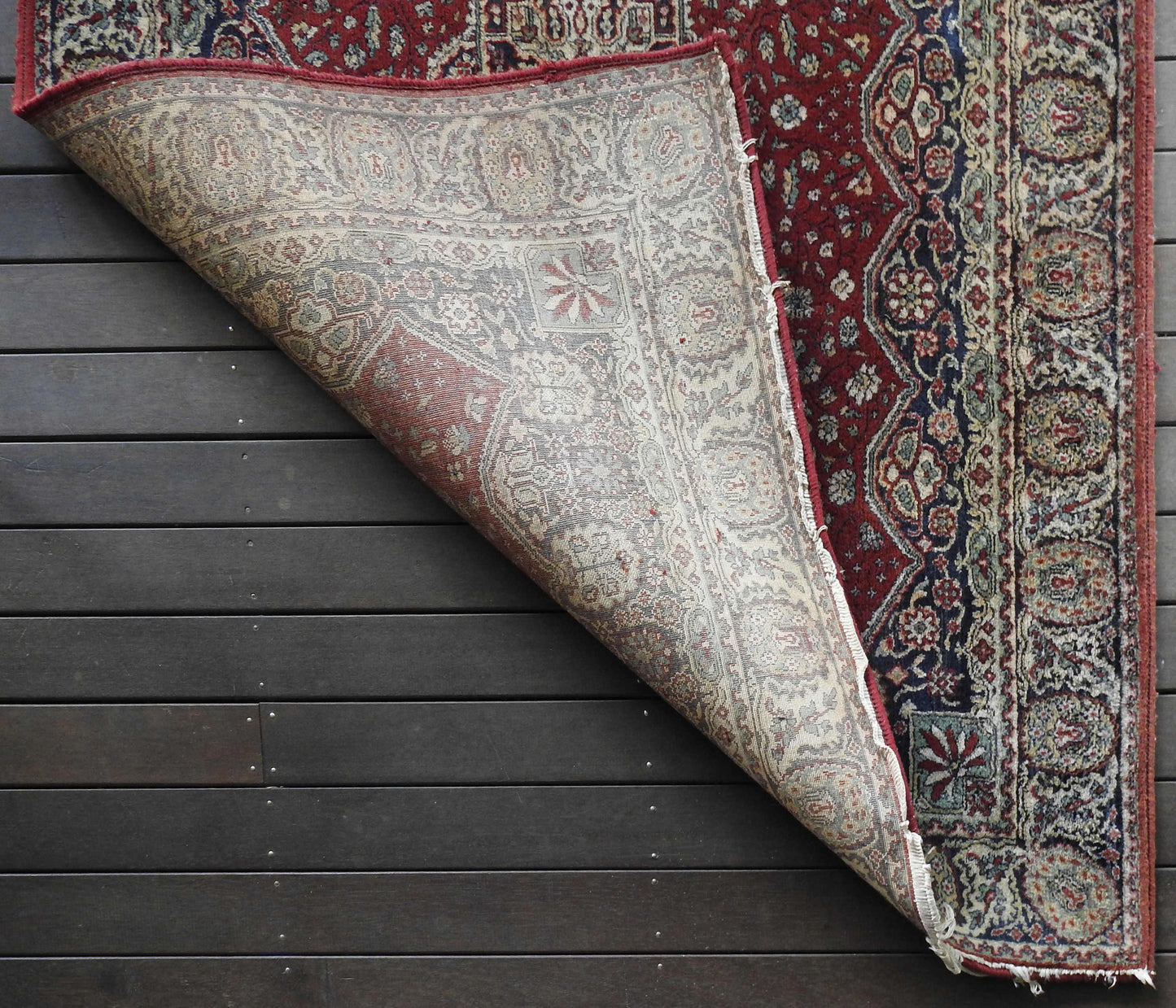 Vintage Kashan Rug - Hand Knotted
