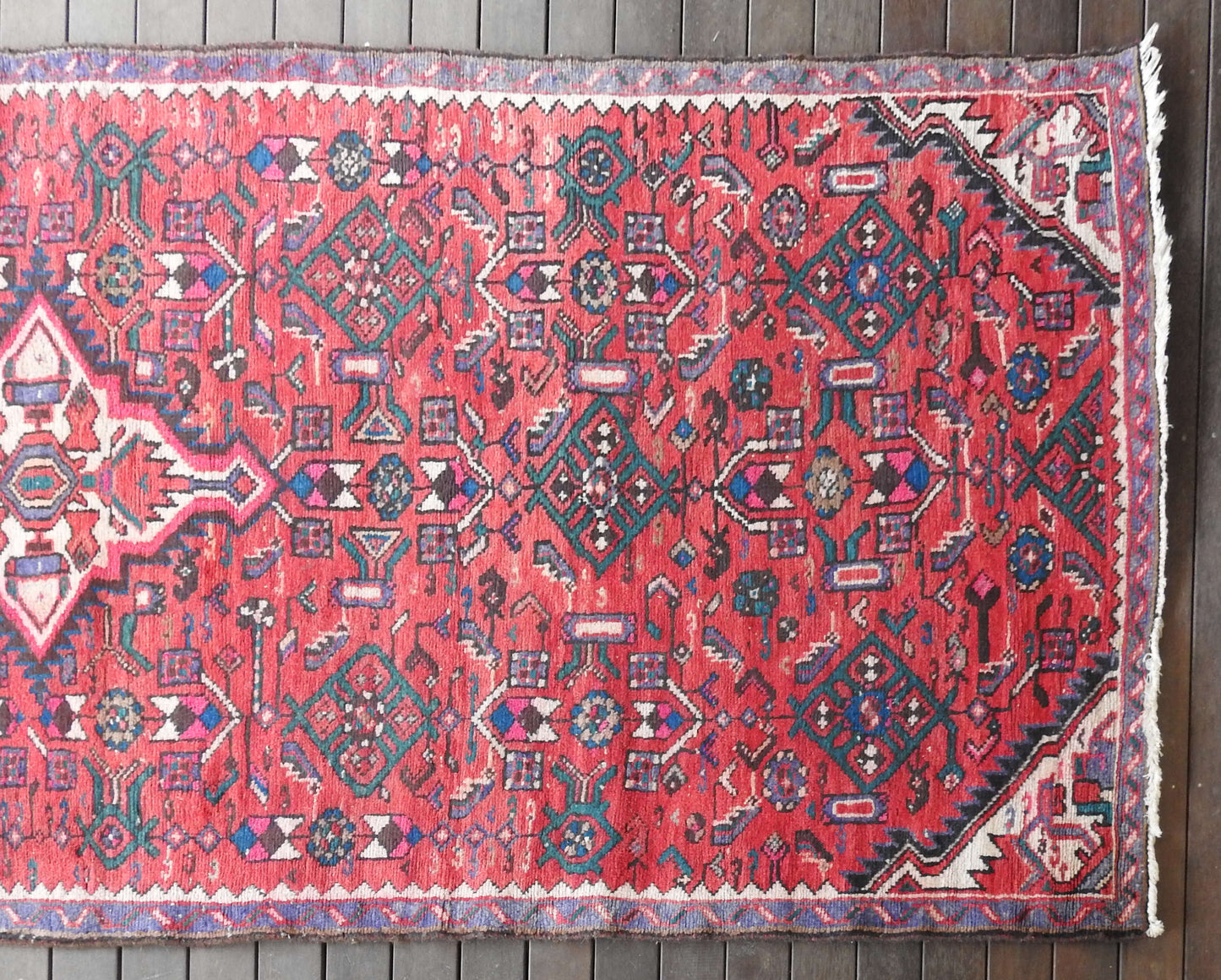 Vintage Hamadan Runner - Hand Knotted