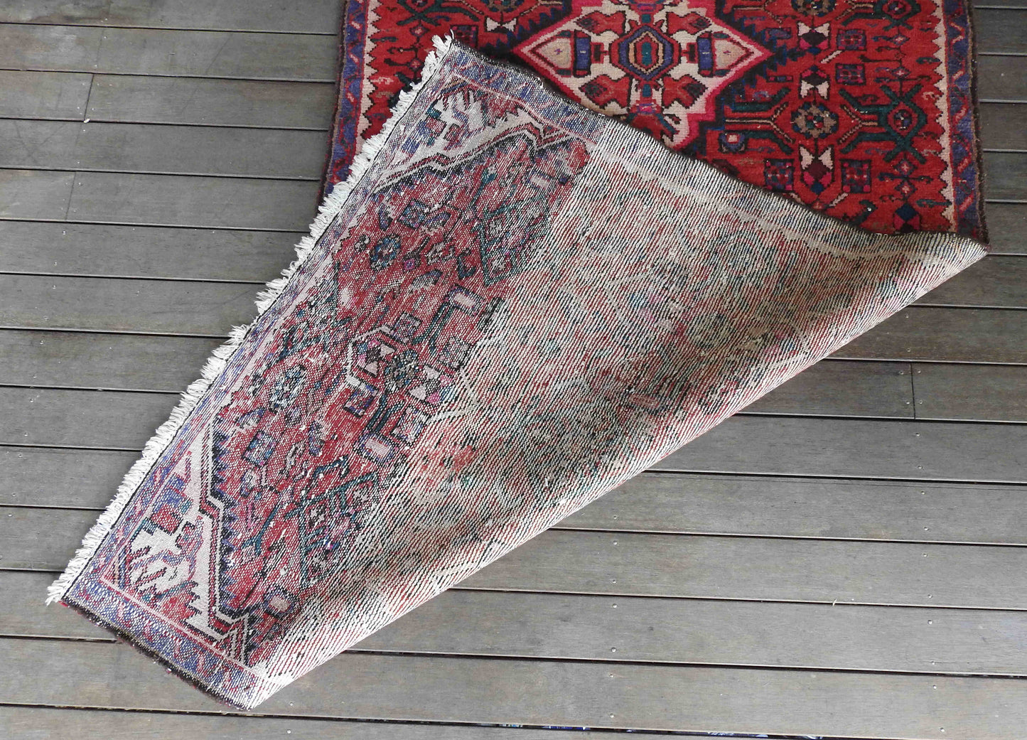 Vintage Hamadan Runner - Hand Knotted