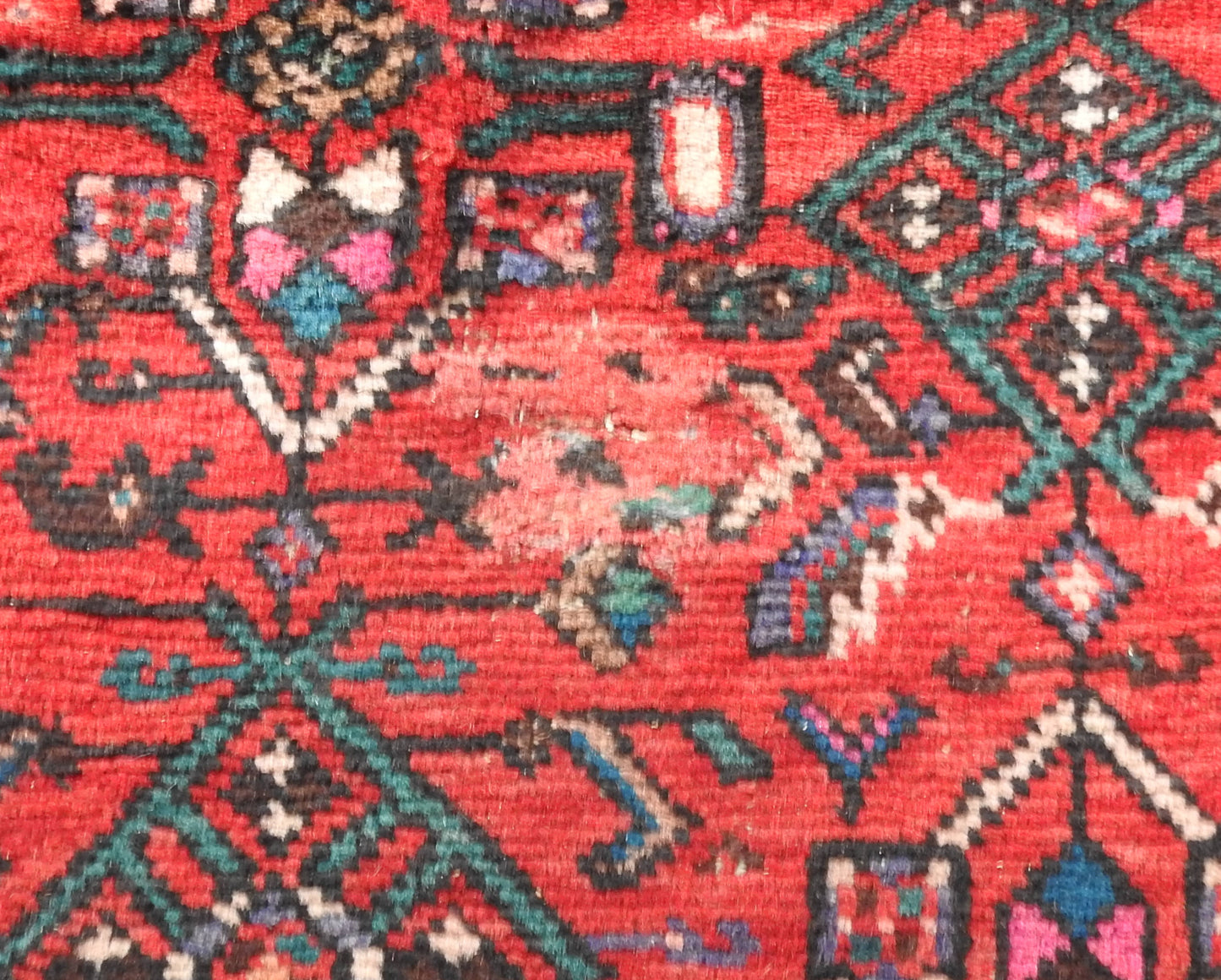Vintage Hamadan Runner - Hand Knotted