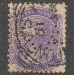South Australia 1899 - 1905 2d Two Pence Violet Purple Queen Victoria Stamp