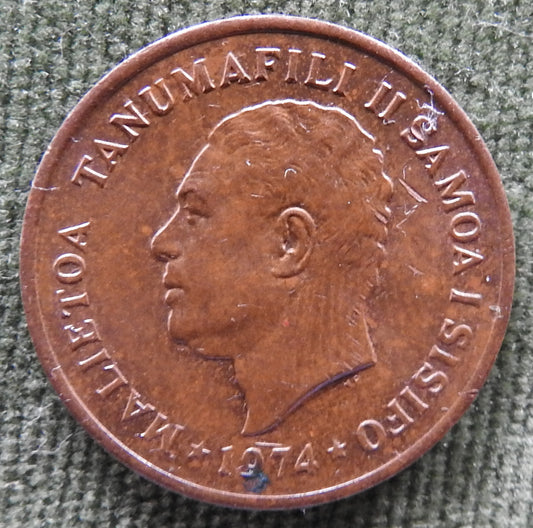 Samoa 1974 2 Sene Coin - Circulated