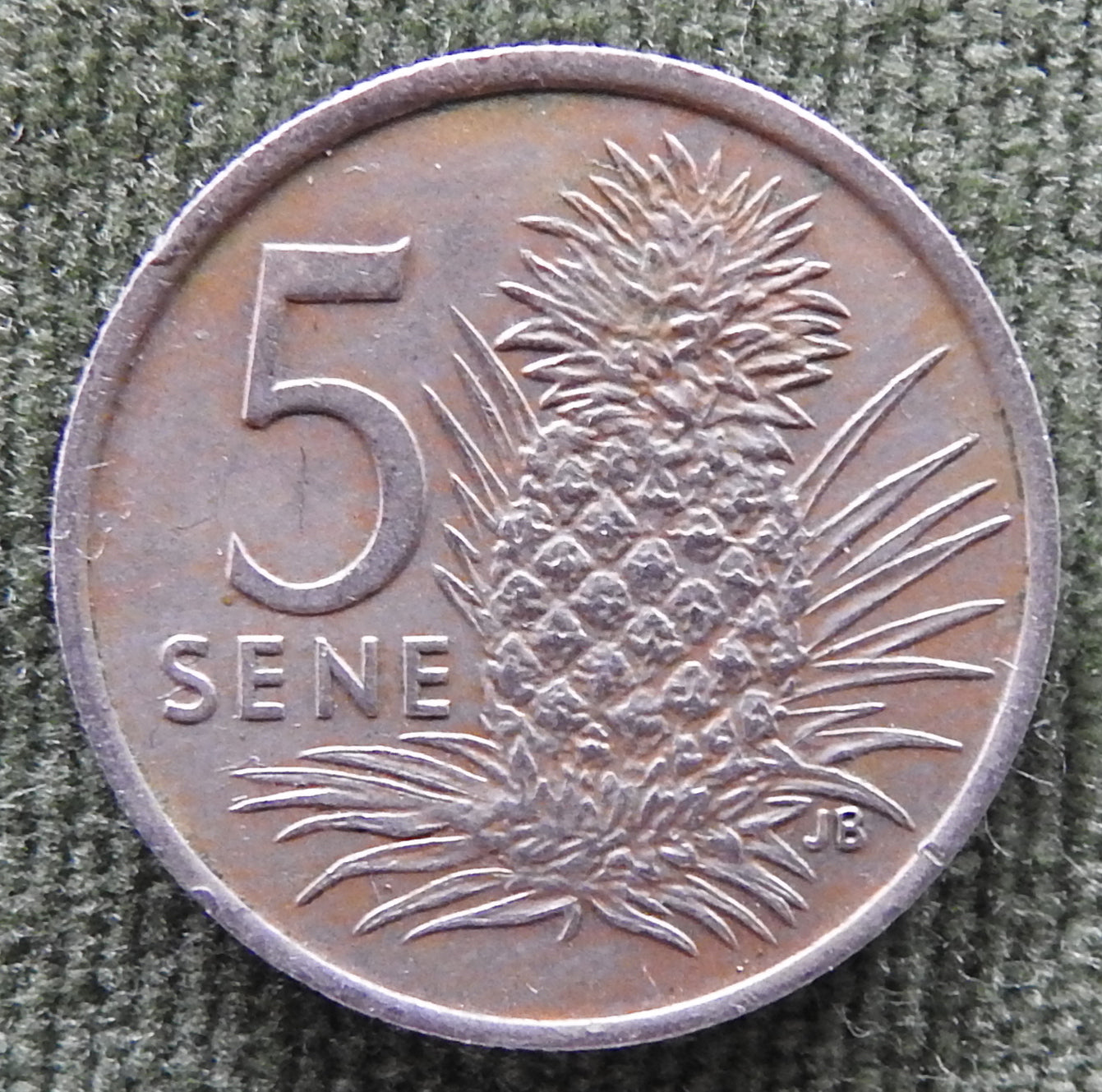 Samoa 1974 5 Sene Coin - Circulated