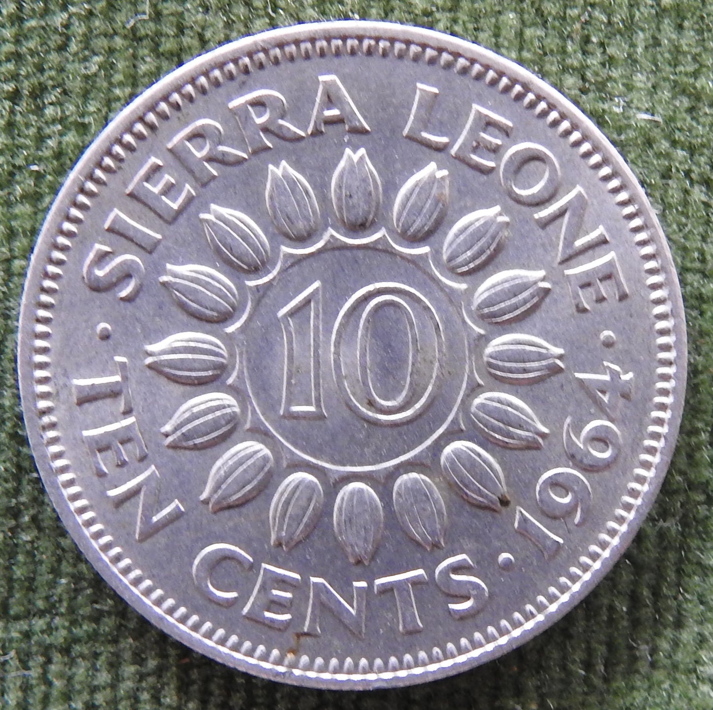 Sierra Leone 1964 10 Cent Coin Sir Milton Margai