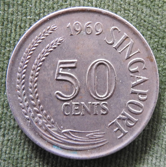 Singapore 1969 50 Cent Coin Lionfish
