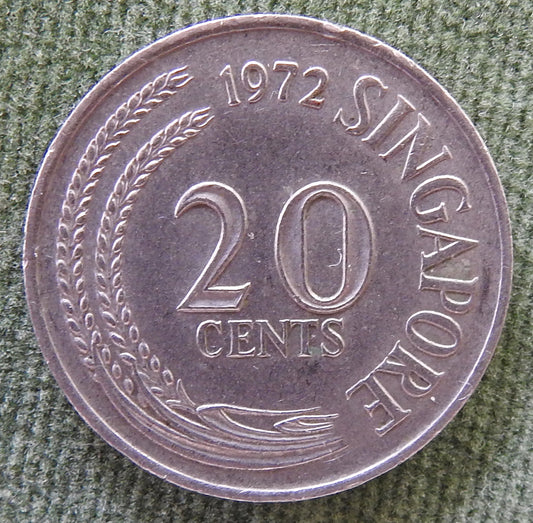 Singapore 1972 20 Cent Coin