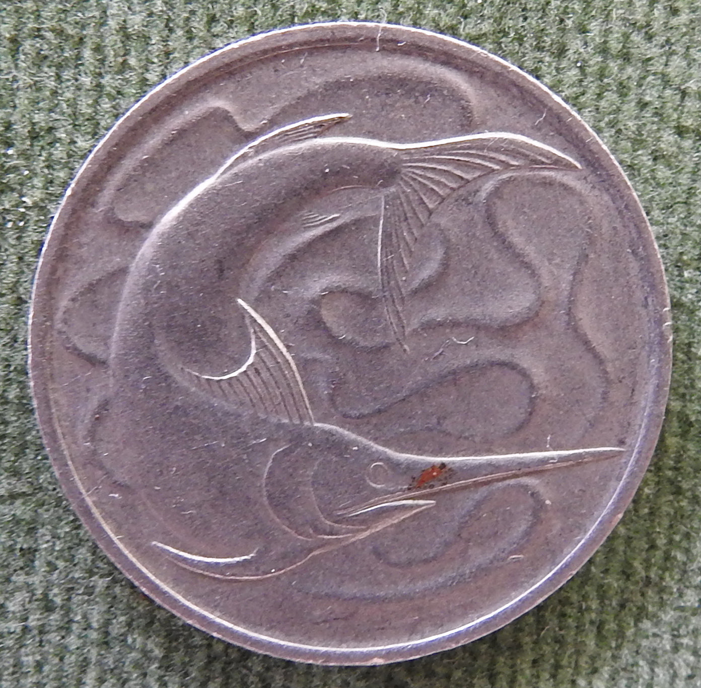 Singapore 1972 20 Cent Coin