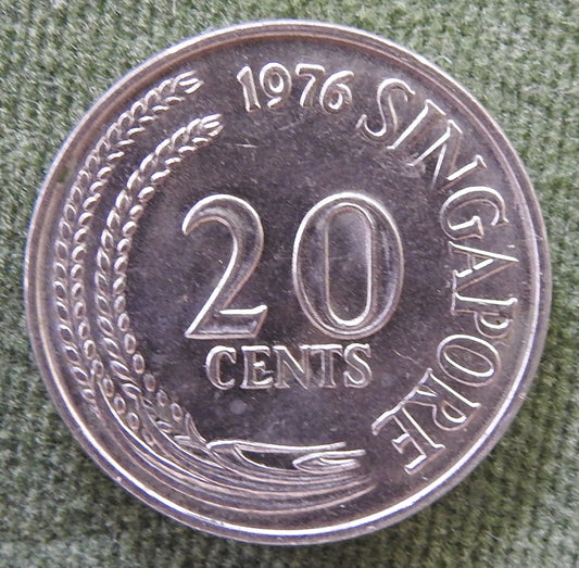 Singapore 1976 20 Cent Coin