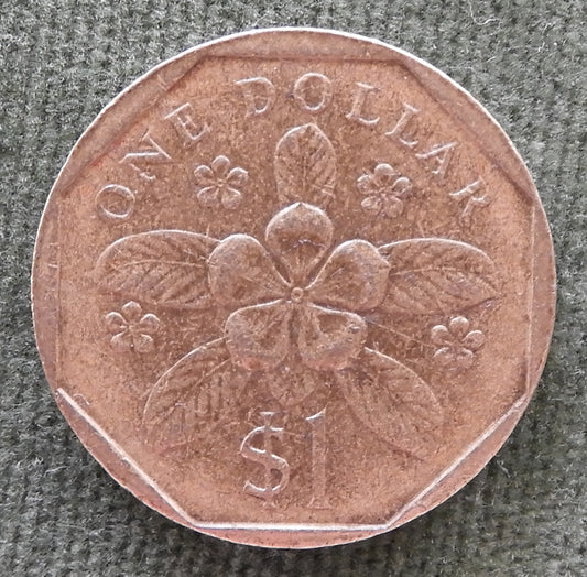Singapore 1988 1 Dollar Coin