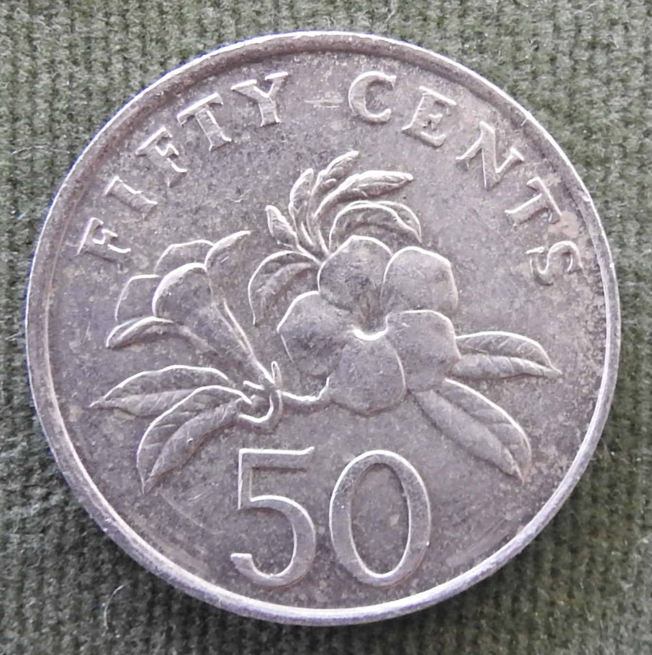 Singapore 1988 50 Cent Coin