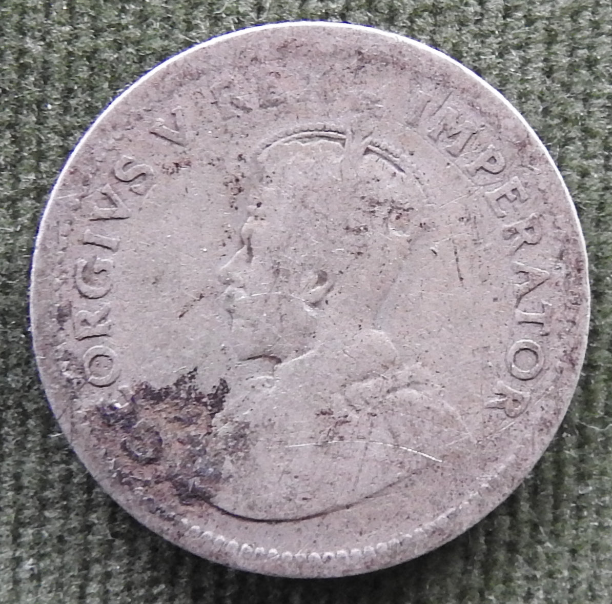 South Africa 1934 Sixpence 6 Pence Silver Protea Coin