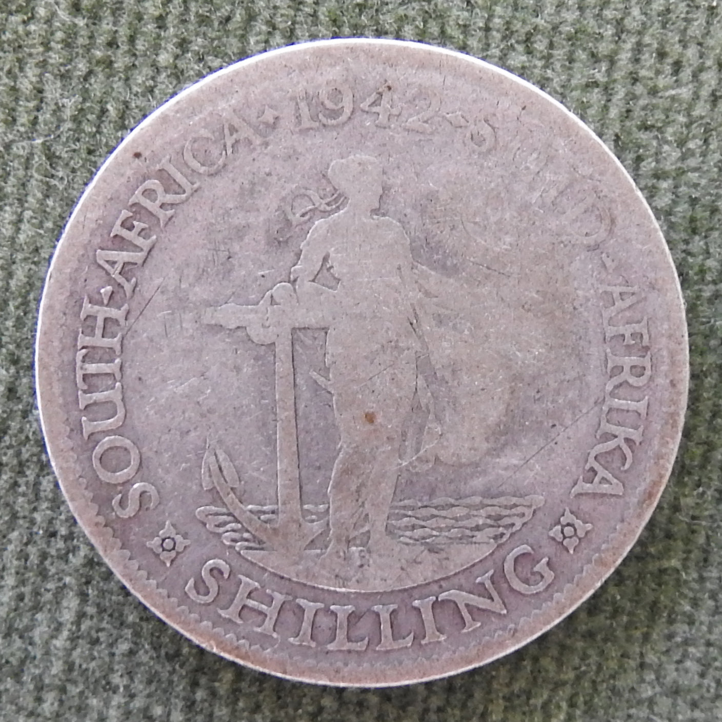 South Africa 1942 1 Shilling Coin King George VI