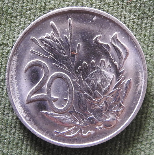 South Africa 1980 20 Cent Coin Arms of South Africa