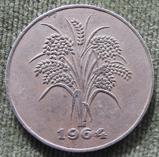 Vietnam South 1964 10 Dong Coin Rice stalks