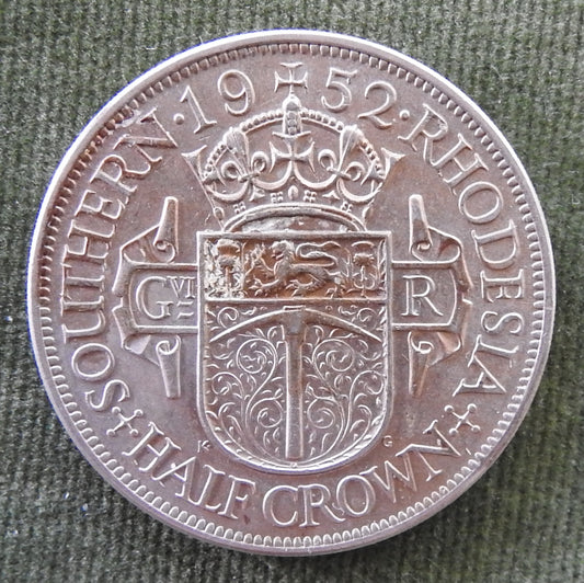 Southern Rhodesia 1952 Half Crown King George VI Coin