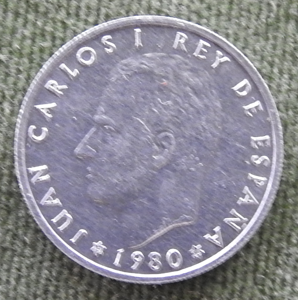 Spanish 1980 50 Centimos Coin King Juan Carlos I