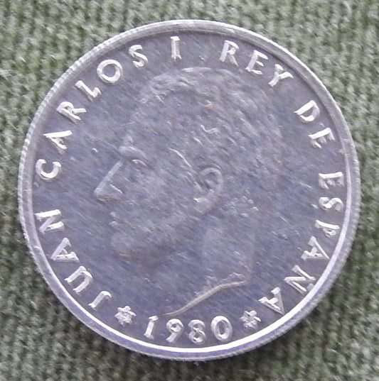 Spanish 1980 50 Centimos Coin King Juan Carlos I