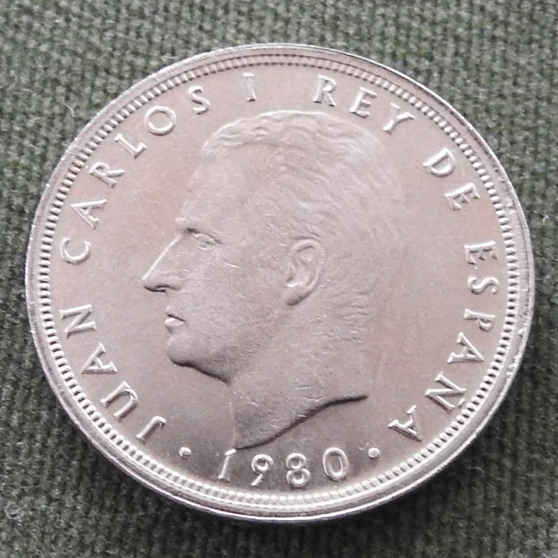 Spanish 1980 50 Pesetas Coin King Juan Carlos I