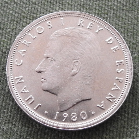 Spanish 1980 50 Pesetas Coin King Juan Carlos I