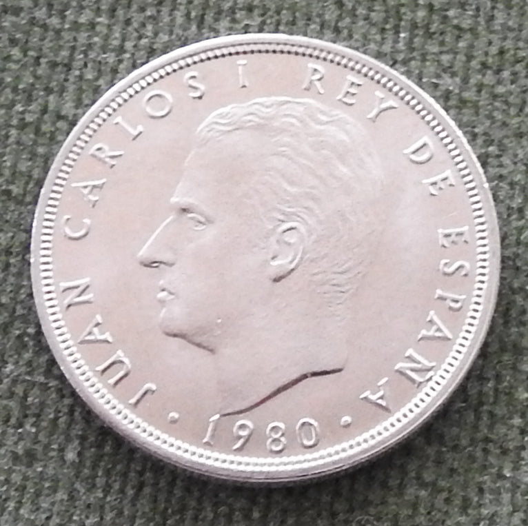 Spanish 1980 5 Pesetas Coin King Juan Carlos I