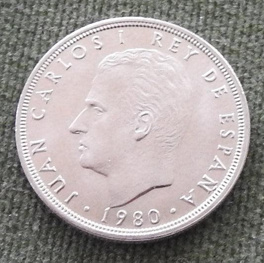 Spanish 1980 5 Pesetas Coin King Juan Carlos I