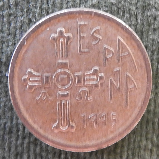Spanish 1995 5 Pesetas Coin