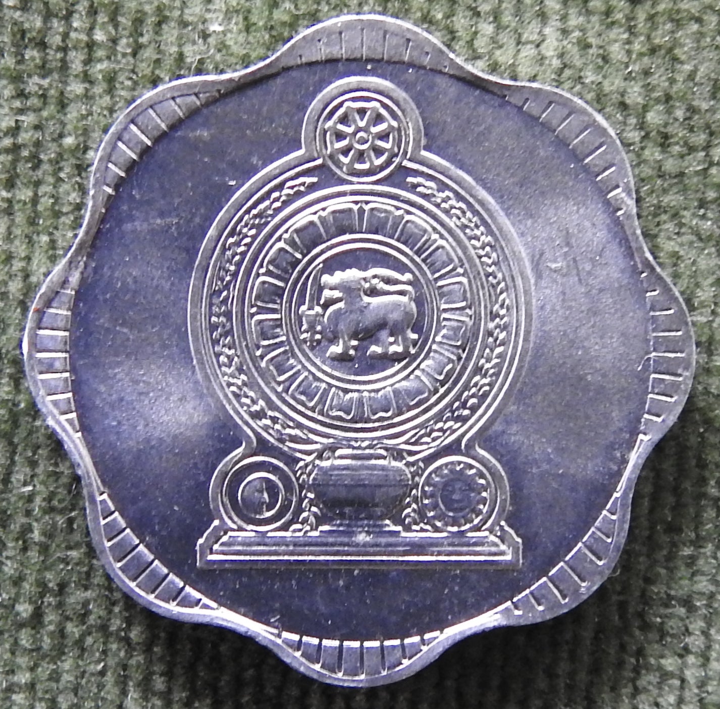 Sri Lanka 1978 10 Cent Coin Emblem Of Sri Lanka