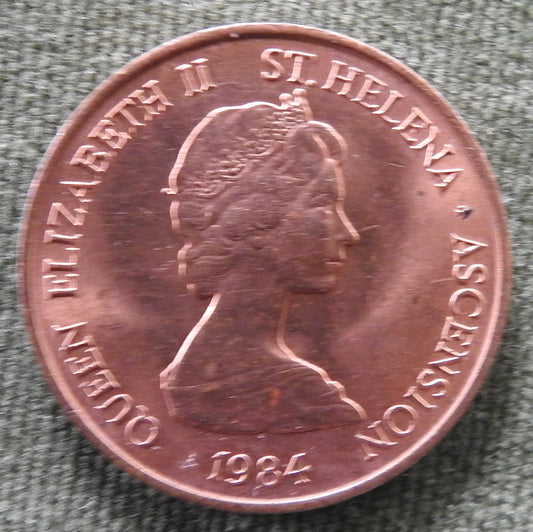 St. Helena 1984 2p 2 Pence Queen Elizabeth II Coin