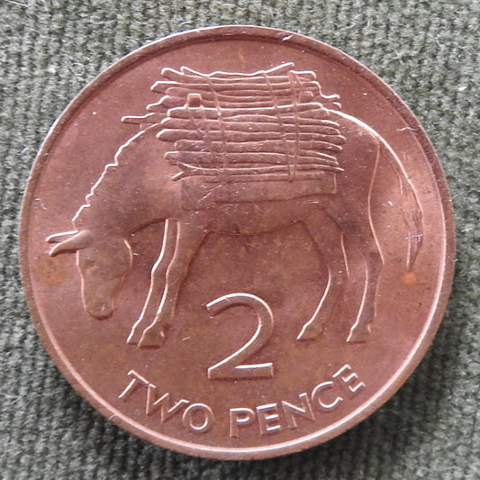 St. Helena 1984 2p 2 Pence Queen Elizabeth II Coin