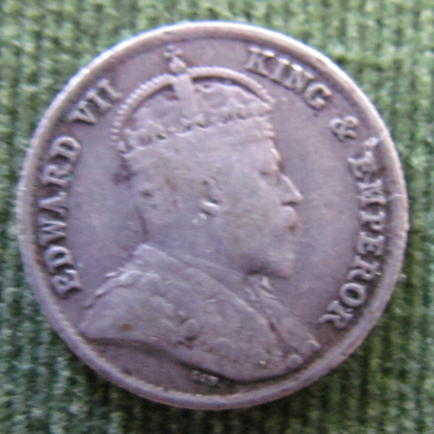 Straits Settlements 1902 5 Cent King Edward VII Coin - Circulated
