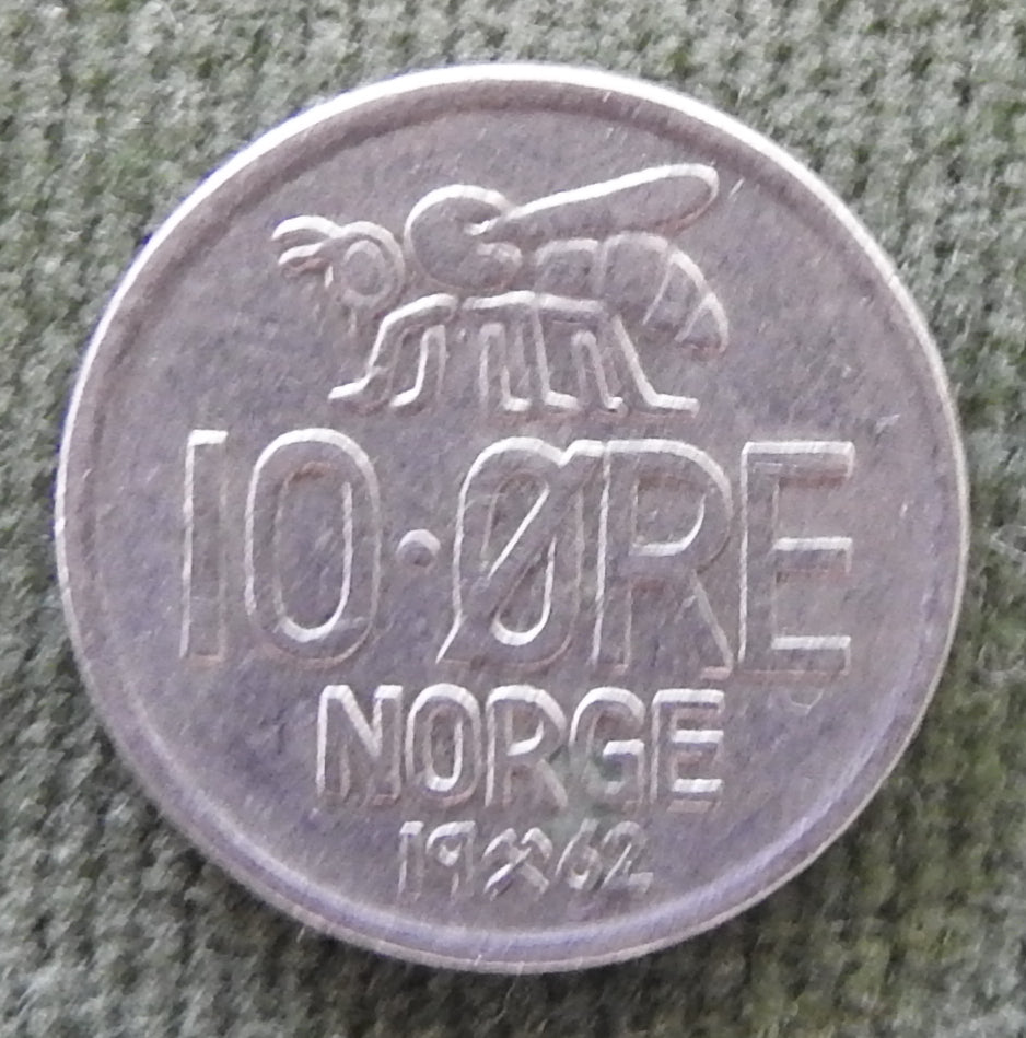 Sweden 1962 10 Ore Silver Coin
