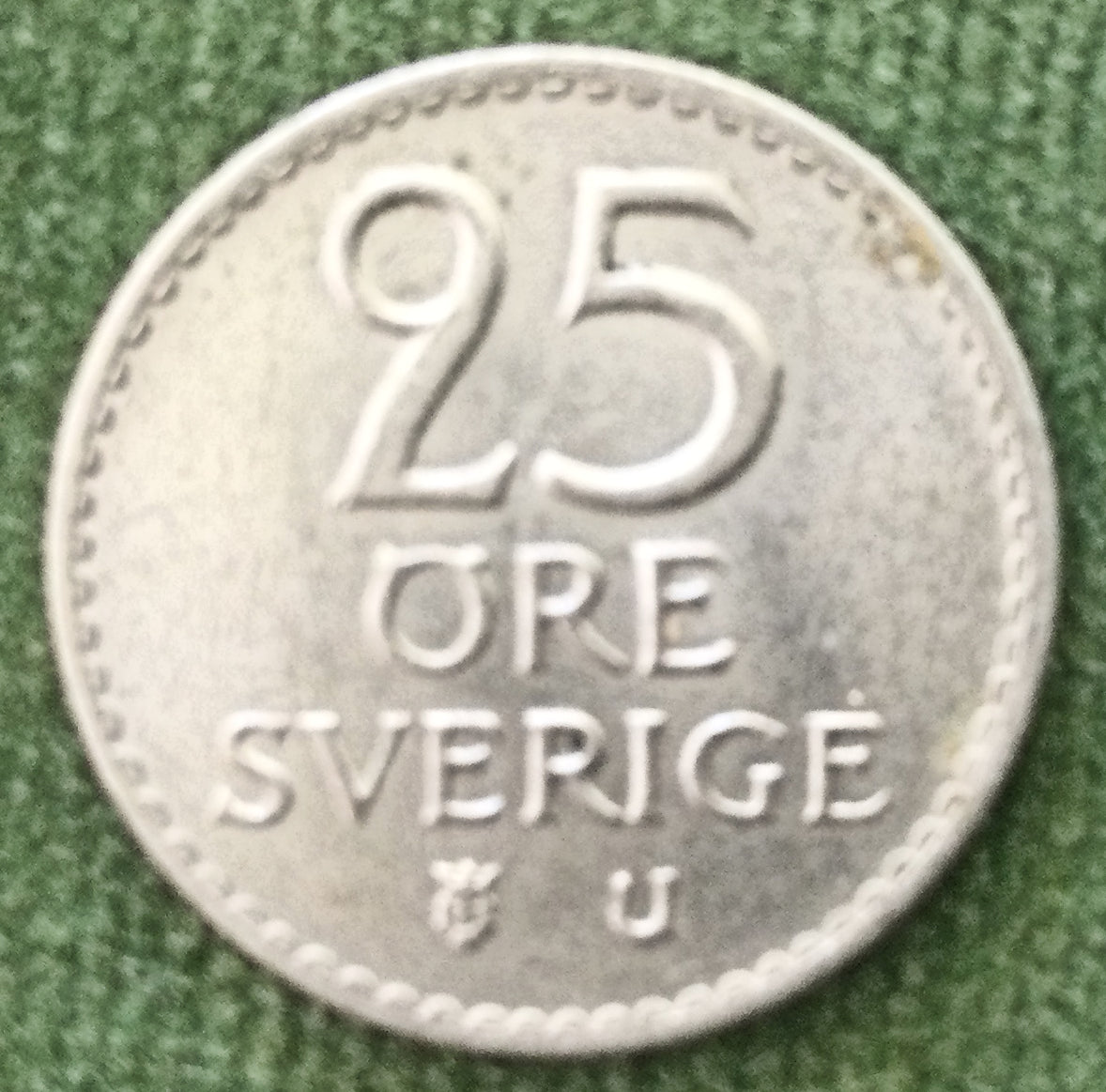 Sweden 1963 25 Ore Coin