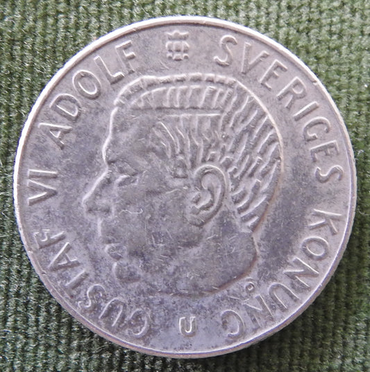 Sweden 1969 1 Kroner King Gustaf VI Adolf Coin