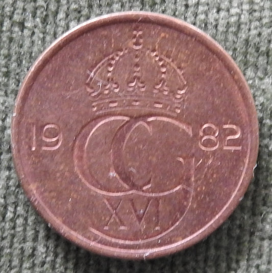 Sweden 1982 5 Ore Coin King Carl Gustaf XVI