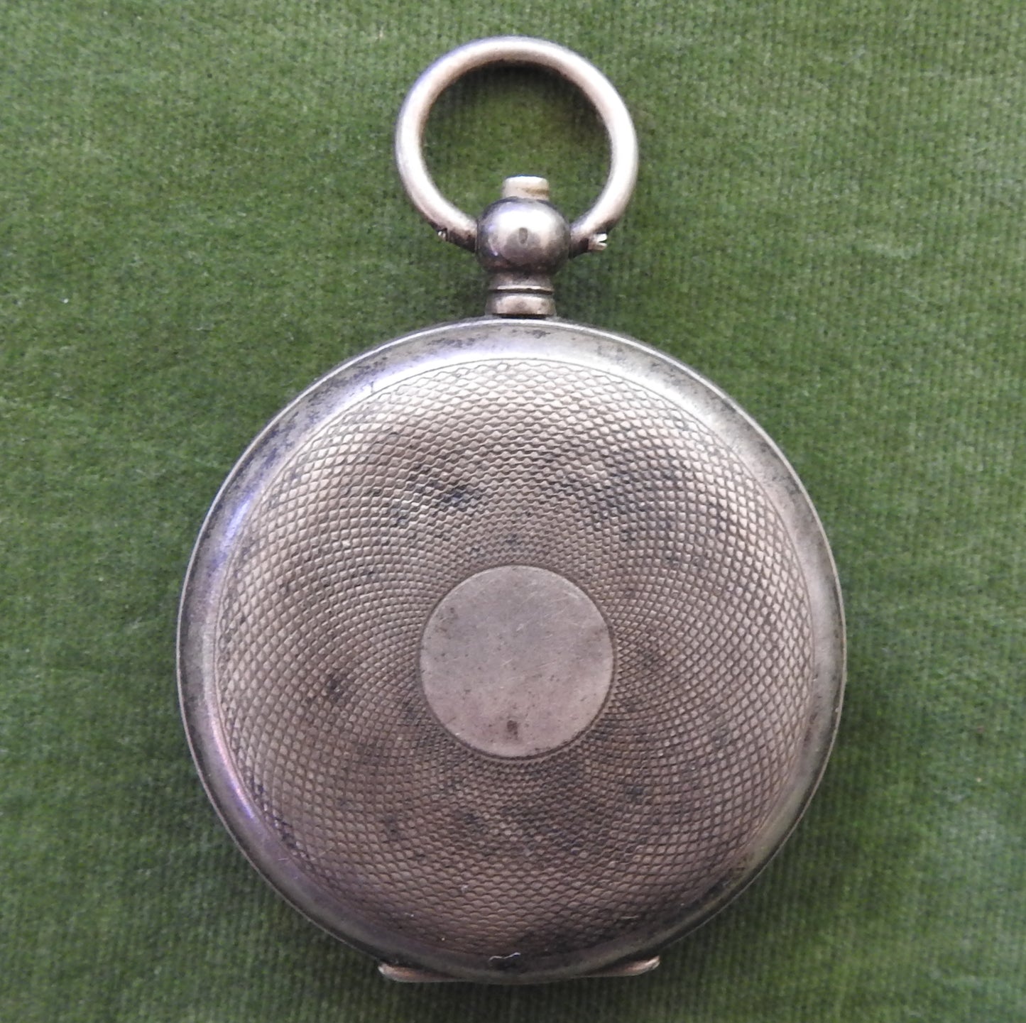 Swiss 875 Full Hunter Key Wind & Set Silver Pocket Watch c1884 (