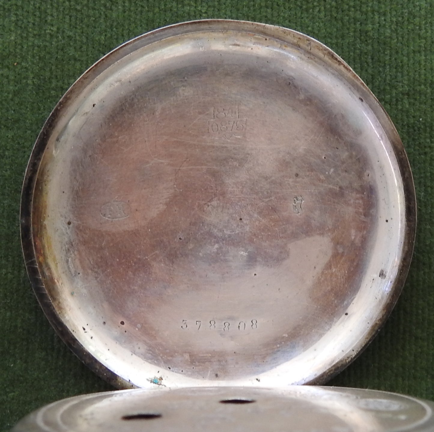 Swiss 875 Full Hunter Key Wind & Set Silver Pocket Watch c1884 (