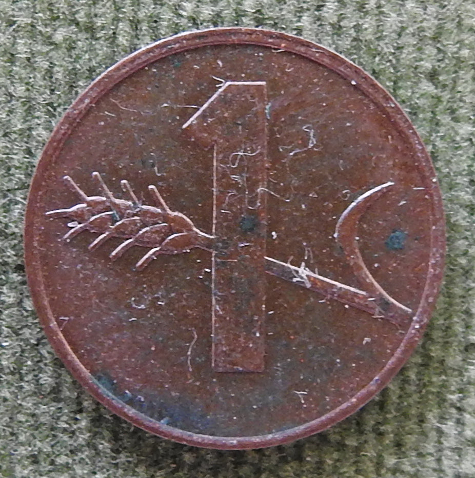 Helvetica Switzerland Swiss 1970 1 Rappen Coin