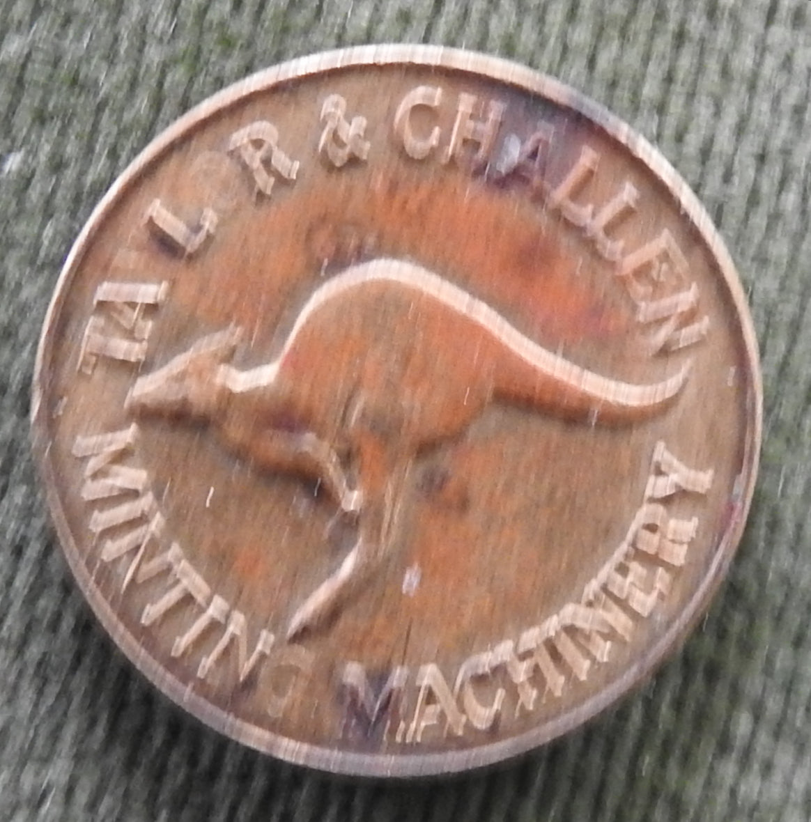 1964 Taylor & Challen Minting Machinery Australia British Exhibition Token